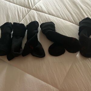 New.  Black Hanes ankle socks  5 pairs.  no tags or package